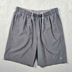Free Fly Breeze Shorts Medium Gray/Blue 8" Inseam Adjustable Waist Fishing